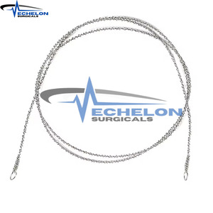 Scie à fil médicale en acier inoxydable Scie Gigli avec poignée Ensemble d'instruments orthopédiques de neurochirurgie PAR ECHELON SURGICALS - Product Image 2