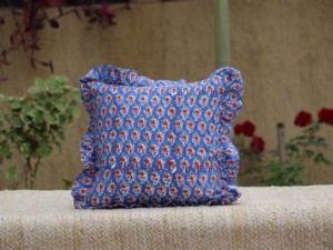 Housse de coussin en coton imprimé à la main, housse de coussin en coton indien, vente en gros de housse de coussin indienne, housse de coussin ethnique exclusive - Product Image 2