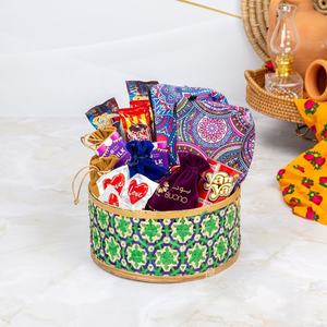 Attractive Unique Style Natural Bamboo Woven Colorful <b>Gifts</b> Basket <b>Small</b> Bamboo <b>Box</b> for <b>Gift</b> Giveaways Handmade From Vietnam - Product Image 6