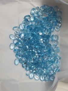 9x7มม. รูปไข่ตัดสีฟ้าบุษราคัมธรรมชาติสำหรับทำเครื่องประดับ - Product Image 5