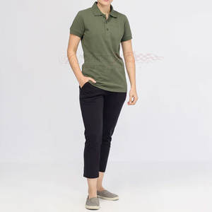 Venta caliente logotipo personalizado 220gsm mujer poliéster Polo camiseta Casual estilo corto transpirable y secado rápido mejor precio - Product Image 5