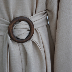 Fournisseur vérifié d'abayas Loriya, robes modestes, vêtements islamiques, robe à manches amples avec ceinture, abaya d'été, robes pour femmes - Product Image 4