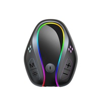 Kit de Coche Inalámbrico con Bluetooth 5.3, Doble Dispositivo, RGB, Tarjeta TF, AUX de 3.5mm, Manos Libres, Mini Receptor de Audio Bluetooth para Coche