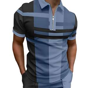 Camisetas de Hombre de Moda, 100% Algodón, Tejidas, de Manga Corta, Casuales, para Uso Diario, Antiarrugas, con Bolsillo, Estilo Urbano - Product Image 2