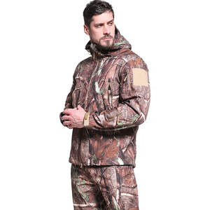Veste Softshell pour homme, imperméable, respirante, en polyester, avec doublure en polaire élastique et TPU, pour la chasse en plein air - Product Image 1