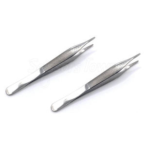 Fórceps de joyas quirúrgicas profesionales, instrumento médico reutilizable de acero inoxidable para uso hospitalario y clínico - Product Image 1