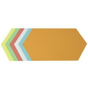Tarjetas de moderación SOENNECKEN 29.7 x 16.5 cm, papel reciclado 100%, 130 g/m², colores surtidos, 250 unidades/paquete, para flip charts - Product Image 1