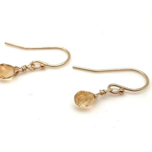 Citrine pierres précieuses boucles d'oreilles bijoux pour femmes argent Boho Style bijoux 925 argent Sterling tendance boucles d'oreilles faites à la main cadeau pour - Product Image 4
