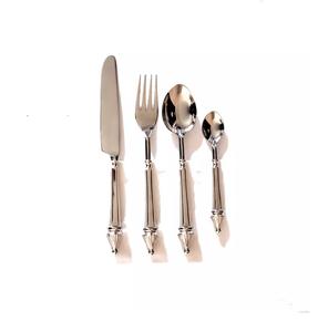 Fourchette en laiton ensemble de couverts dans la nouvelle fourchette en métal de conception en prix de gros nouveau ensemble de couverts en métal de look dans la fourchette bon marché de style moderne - Product Image 2