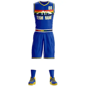 Maillot de basketball personnalisé respirant à transfert thermique, grande taille, réversible, uniforme d'équipe à prix abordable - Product Image 5