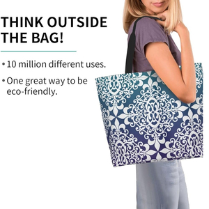 Sac fourre-tout en toile de coton de qualité supérieure, réutilisable, écologique, avec logo personnalisé, pour commandes promotionnelles en gros et OEM - Product Image 2