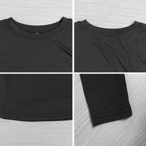 เสื้อยืดเอวลอยระบายอากาศเข้ารูปพิมพ์ลายพัฟโลโก้แบบกำหนดเองสำหรับผู้หญิงใหม่ฤดูร้อน - Product Image 5