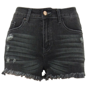 Wholesale 100% Cotton Jeans Denim <b>Shorts</b> Print Streetwear Distressed Ripped Slim Fit <b>Men's</b> Denim Jeans - Product Image 6