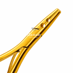 Premium 2 Hole Hair <b>Extension</b> Pliers Gold Microlink Crimp Tool for Micro <b>Beads</b> Salon Styling & <b>Extension</b> Removal - Product Image 5