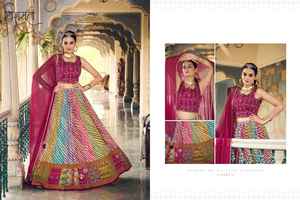 Última Moda en Lehenga Choli de Chinon Puro con Estampado Digital, Opción de Compra al por Mayor y al Detal Directamente de Fábrica, Venta Rápida - Product Image 2