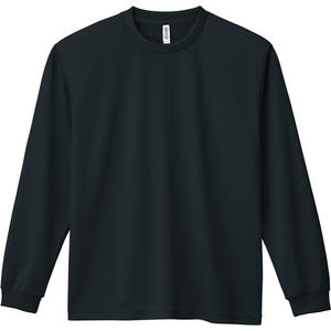 เสื้อยืดแขนยาวผู้ชายแบบแห้งเร็ว 4.4 ออนซ์ รุ่น 00304-ALT (M) สีดำ-100% โพลีเอสเตอร์ คอตตอน/เส้นใยไม้ไผ่ ผ้าเจอร์ซีย์อัดแน่น - Product Image 1