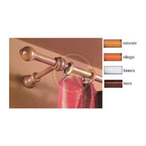 Bâton de support de 23 mm en cerisier, 160 cm, avec support - Product Image 1