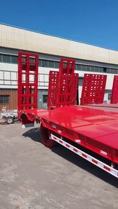 Remorque de charge utile de capacité de charge de 60 tonnes 13m nouvelle remorque surbaissée à 3 essieux à vendre - Product Image 4