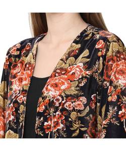 Wholesale women blue printed <b>jackets</b> pockets hoodie jeans manufacturing denim embroidery <b>jacket</b> - Product Image 4
