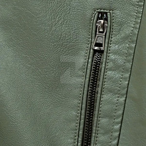 Veste d'hiver en cuir pour homme à prix bas, couleur personnalisée, grande taille, écologique, imperméable, respirante, col montant, logo frontal, haute qualité - Product Image 5
