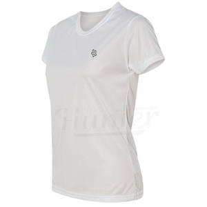 Vente en gros de T-shirts pour femmes T-shirts basiques Hauts avec logo personnalisé avec design pour femmes Tops Chemises - Product Image 6