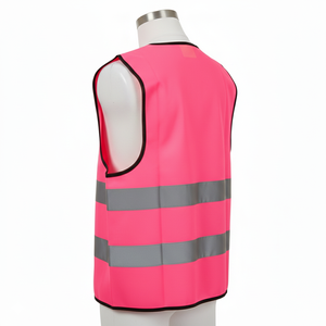 Gilet de sécurité haute visibilité de conception récente 2026, fabrication en usine, logo personnalisé imprimé, construction réfléchissante, toutes les couleurs, gilet de sécurité - Product Image 3