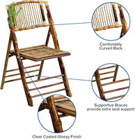 Chaise pliante en bambou, chaise de salle à manger en bambou, meubles en bambou, fabrication artisanale, vente en gros au Vietnam 2022