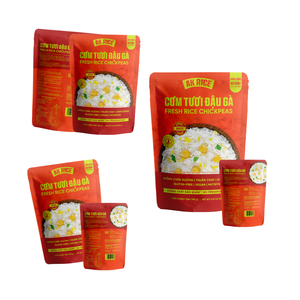 Fresh Rice Chickpeas Gluten-Free Pre-Packaged Instant Rice Meal <b>Microwaveable</b> Busy Lives Ready-to-Eat Meal Inspired by Vietnam - Product Image 4