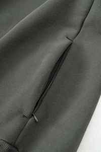 Sudadera con capucha de invierno de peso pesado de algodón 100% para hombre, diseño de gran tamaño transpirable con logotipo de impresión de soplo personalizado, teñido liso - Product Image 4