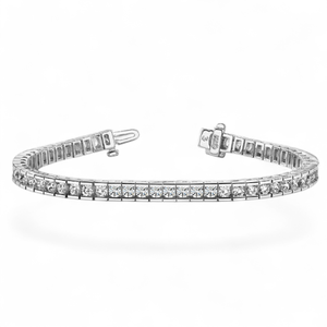 Brazalete de Tenis con Diamantes Redondos (Naturales) Engastados en Platino - Product Image 1