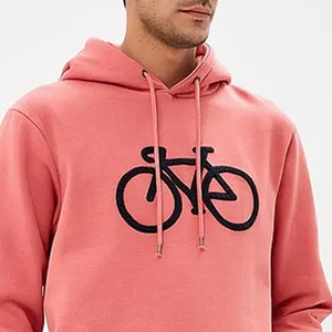 Calidad Premium 100 algodón hecho hombres bordado Sudadera con capucha invierno cálido hombres bordado Sudadera con capucha - Product Image 5