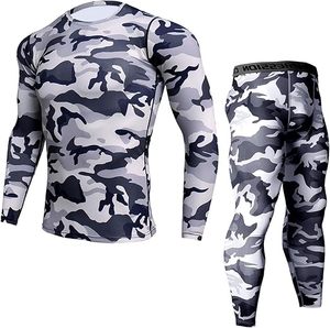 Custom Men's Compression Suit for <b>Sports</b> Fitness Gym Jogging Sublimation Technique Garment Dyed Running Wear - Product Image 2