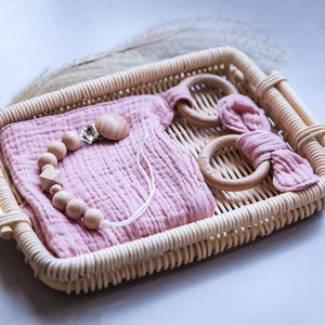 Juego <span class=keywords><strong>de</strong></span> <span class=keywords><strong>tela</strong></span> <span class=keywords><strong>de</strong></span> algodón <span class=keywords><strong>de</strong></span> tres piezas para chupete con Orejas <span class=keywords><strong>de</strong></span> conejo para dentición <span class=keywords><strong>de</strong></span> bebé <span class=keywords><strong>de</strong></span> madera - Product Image 3