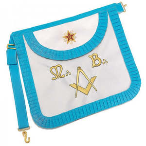 ผ้ากันเปื้อน Mason Maroon Maroon Masonic roal Arch ผ้ากันเปื้อนปักลาย roal Arch masons - Product Image 4