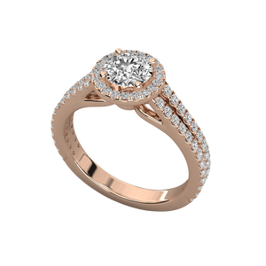 Bague solitaire en or 14 carats pour femmes avec diamant de laboratoire - Product Image 5