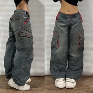 Cao Cấp Chất Lượng 100% Cotton Baggy Denim Quần Nhanh Khô Thoáng Khí Của Phụ Nữ Quần Mới Quá Khổ Thiết Kế Thời Trang Quần - Product Image 6