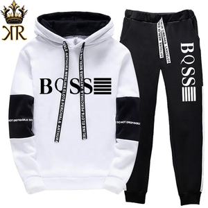 Automne hiver hommes mode survêtement qualité quotidien respirant sweats pantalons de survêtement Offres Spéciales décontracté sport sweats à capuche adultes - Product Image 1