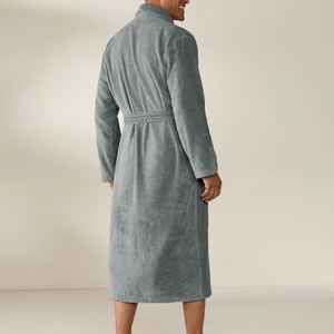 <span class=keywords><strong>Accappatoio</strong></span> in pile organico da <span class=keywords><strong>uomo</strong></span>, - Product Image 6