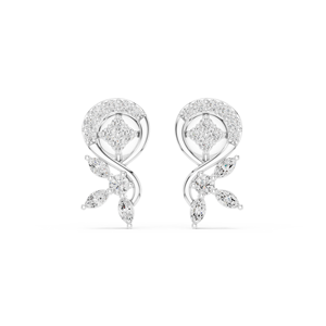 Boucles d'oreilles de bijouterie fine Boucles d'oreilles en diamant cultivées en laboratoire certifiées Argent pour femme - Product Image 4