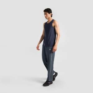 Erecto Stride <b>Trousers</b> XL Woolen Fabric Baggy Pants <b>Elastic</b> <b>Waist</b> Casual Formal Style Decorated Zippers Straight Grey Color - Product Image 3