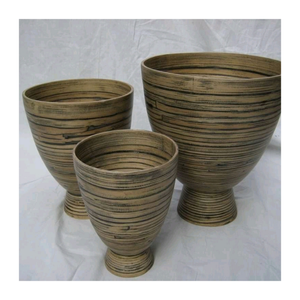 Bol en bambou fait à la main, grain de bois poli lisse et élégant, idéal pour les collations, les salades ou les cadeaux de pendaison de crémaillère - Product Image 2