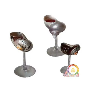 Coupe de Martini de conque de mer créative parfaite pour les célébrations gobelet de vin en coquille polie une idée de cadeau de mariage unique - Product Image 5