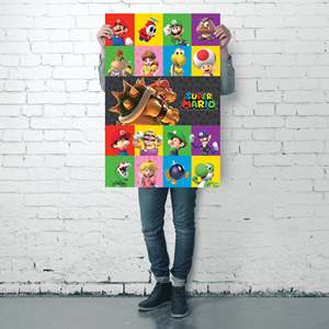 Nintendo Super Mario Characters <b>Poster</b> Durable Paper Design for Birthday Wall Decor - Product Image 5
