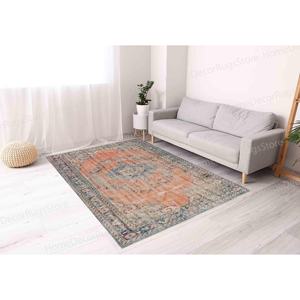 พรมพิมพ์ลายเหรียญ - กันลื่น ดีไซน์แบบตุรกี สำหรับห้องเด็ก ห้องทำงาน ทางเดิน พรมเนื้อนุ่มแบบไม่ถักทอ - Product Image 1