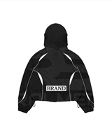 Survêtement 100% nylon, pantalon et veste à capuche, logo DTF, panneaux imperméables, coupe-vent, survêtement pour homme