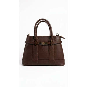 Bolso de Mano Estructurado de Cuero Genuino Dollaro con Detalles de Plumas y Pedrería - Hecho en Italia - Product Image 3