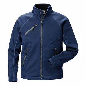Chaqueta Softshell Texturizada para Hombre, Personalizable al por Mayor, Elástica, con Cremallera Completa, Resistente al Viento, Uniforme de Trabajo para Exteriores - Product Image 5