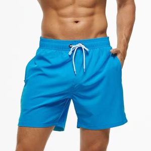 Short de gym personnalisé OEM pour hommes grande taille poches en tissu de maille respirante fermetures à glissière fermeture à la taille élastique toile à carreaux à sublimation - Product Image 2