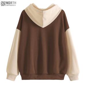 Sweat-shirt doux à imprimé personnalisé manches longues en tricot surdimensionné épaule tombante hiver tenue décontracté à capuche haut en tricot pour les femmes automne - Product Image 6