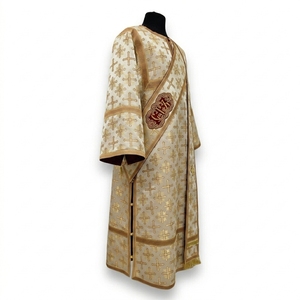 Ensemble de vêtements liturgiques orthodoxes pour diacône, broderie dorée, Sticharion Orarion, vêtements d'église, pour prêtre chrétien, hiver/été - Product Image 2